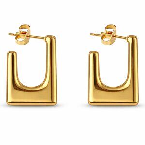 3For$20 Vintage Modern U Earring Stainless Steel Earrings